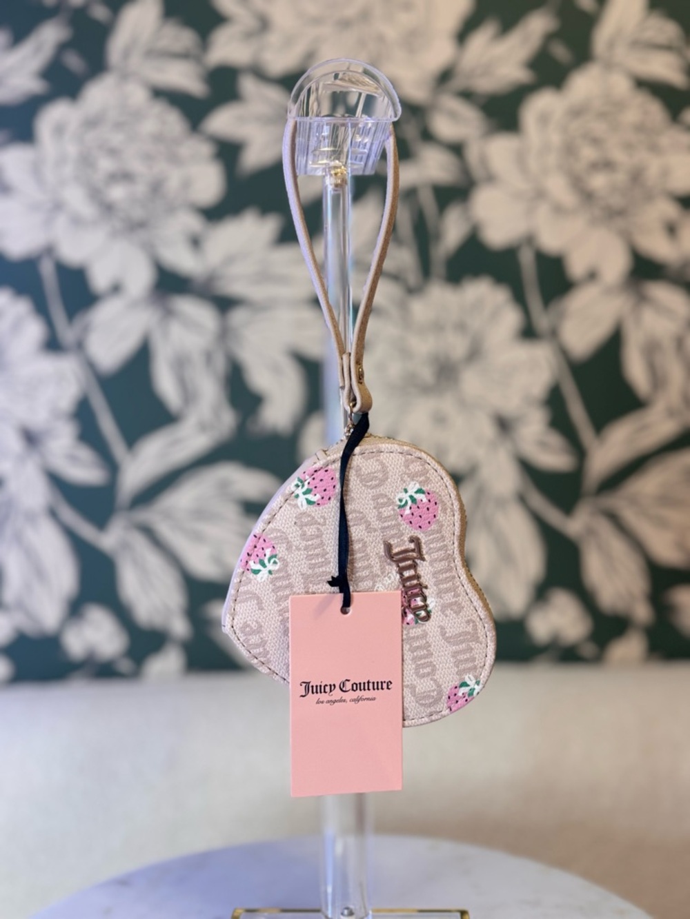 Juicy Couture Pink Strawberry Heart Wristlet